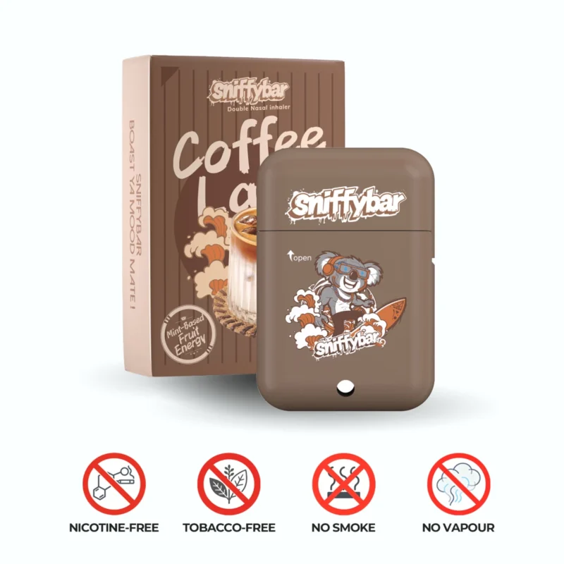 sniffybar-coffee-latte-nasal-inhaler Sniffybar Coffee Latte nasal inhaler – Arabica caffeine stick