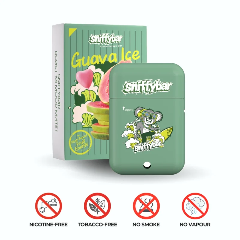 sniffybar-guava-ice-nasal-inhaler Sniffybar Guava Ice nasal inhaler – chilled tropical energy stick