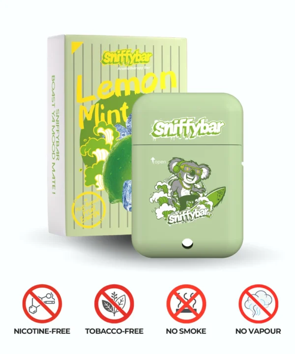Sniffybar Lemon Mint nasal inhaler – citrus energy stick