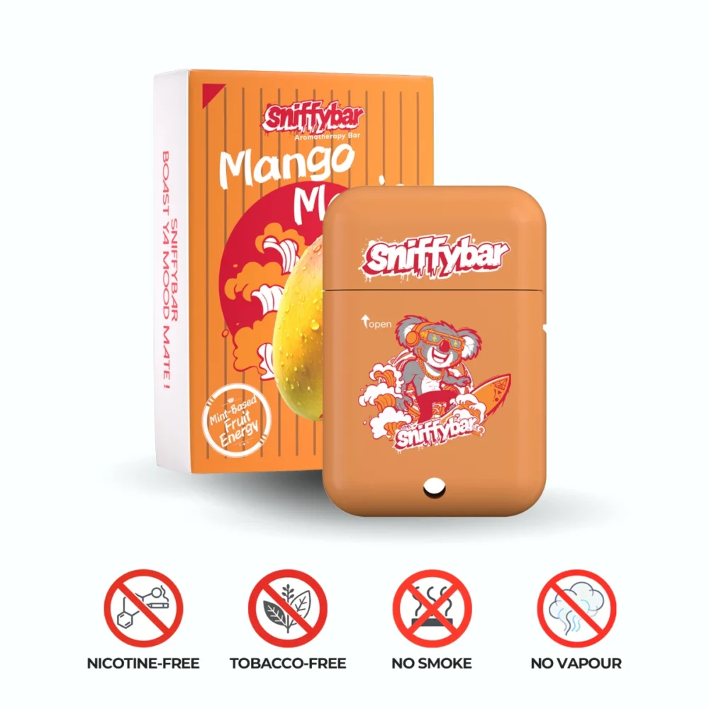 Sniffybar Mango Magic nasal inhaler – tropical energy stick