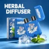 sniffybar-cool-mint-herbal-diffuser-nicotine-free-inhaler-still-life Sniffybar Cool Mint herbal diffuser, nicotine free mint inhaler with fresh peppermint raw materials