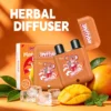 sniffybar-mango-magic-herbal-diffuser-nicotine-free-inhaler-still-life Sniffybar Mango Magic herbal diffuser, nicotine free fruit scented inhaler with fresh mango raw materials