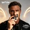 Man using Sniffybar mood boost herbal inhaler, portable herbal diffuser