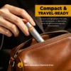 Compact travel size Sniffybar coffee mint nasal inhaler fits leather purse, 100% natural chemical free on the go