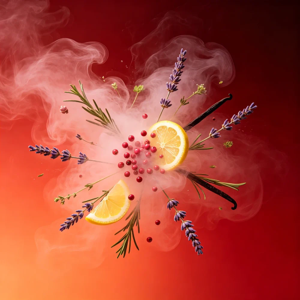 causone-pink-pepper-lavender-fragrance-notes Lemon, pink peppercorns, lavender and vanilla — Causone Pink Pepper & Lavender scent notes