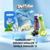 CARSARCHET x 1 DOUBLE INHALER SINGLE INHALER x 2 random 1x Carsachet + 1x Double Nasal Inhaler + 1x Single Nasal Inhaler 2-Pack