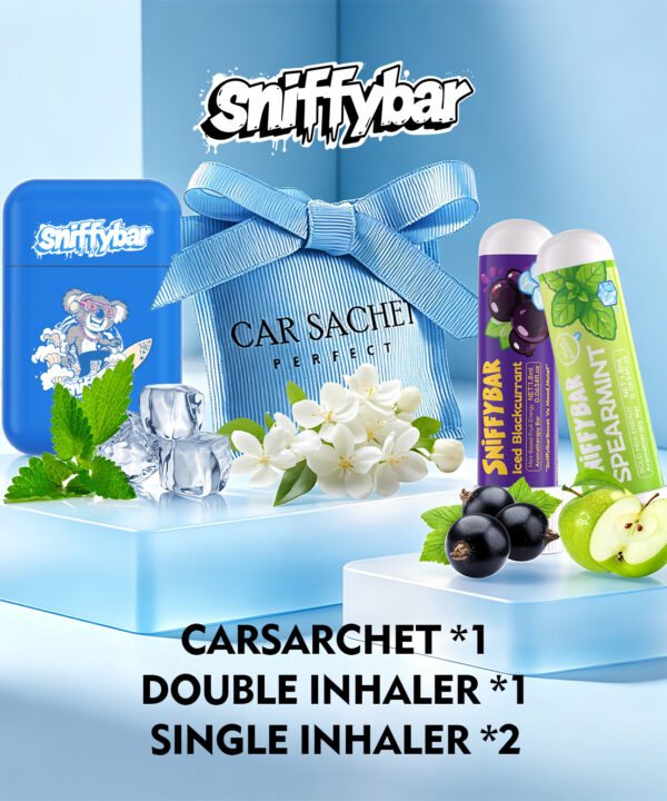 Random: 1x Carsachet + 1x Double Nasal Inhaler + 1x Single Nasal Inhaler 2-Pack
