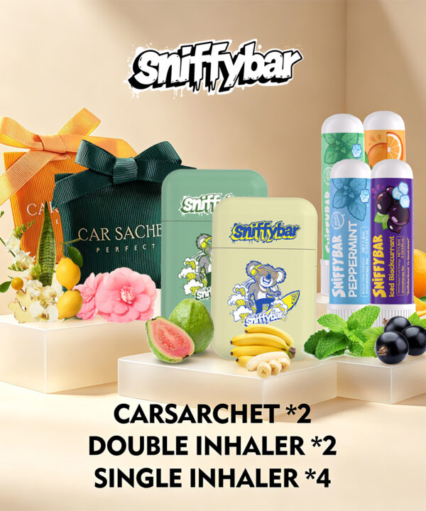 Random: 2x Carsachet + 2x Double Nasal Inhaler + 1x Single Nasal Inhaler 4-Pack