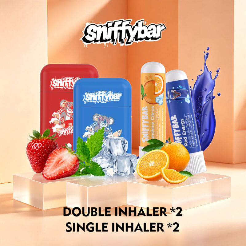 DOUBLE INHALER x 2 SINGLE INHALER x 2 random Random: 2x Double Nasal Inhaler + 1x Single Nasal Inhaler 2-Pack
