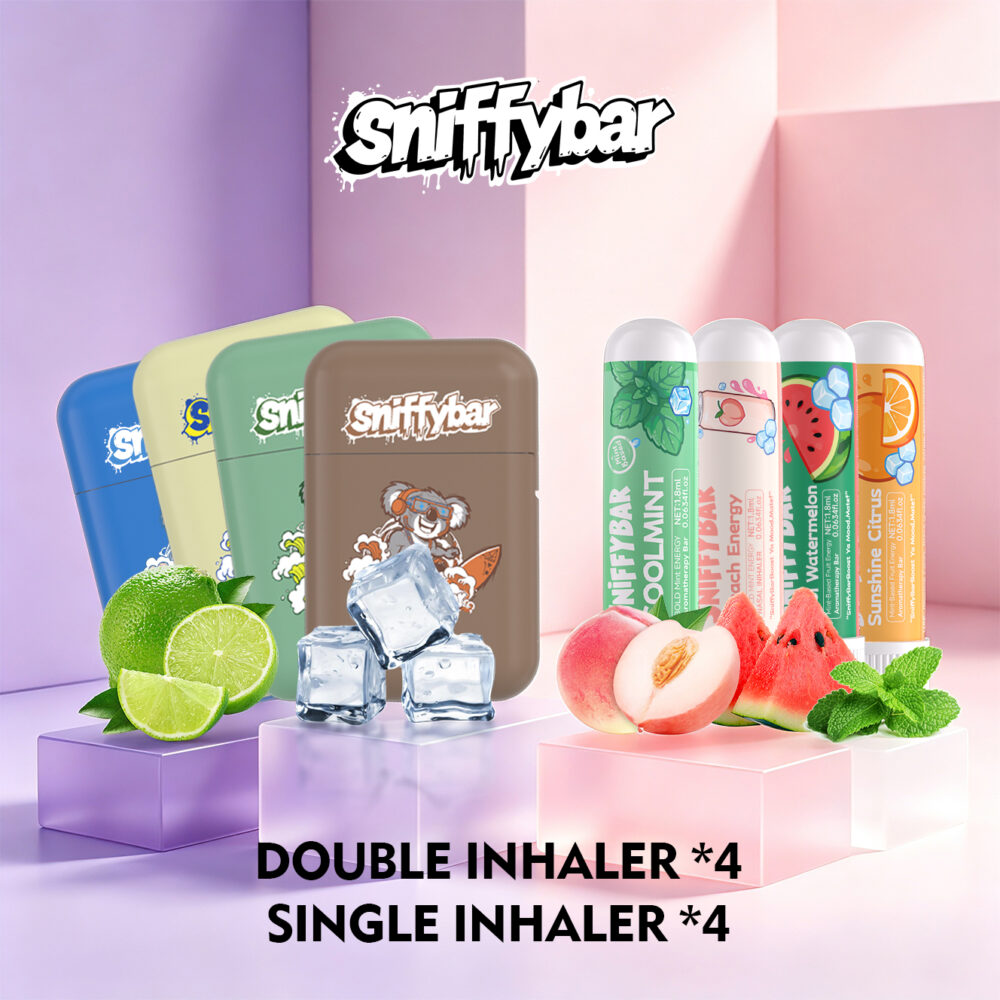 DOUBLE INHALER x 4 SINGLE INHALER x 4 4x Double Nasal Inhaler + 1x Single Nasal Inhaler 4-Pack