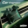 carsachet-pirate-sachet-on-air-vent CARSACHET Pirate green car sachet with ribbon bow on a car air vent