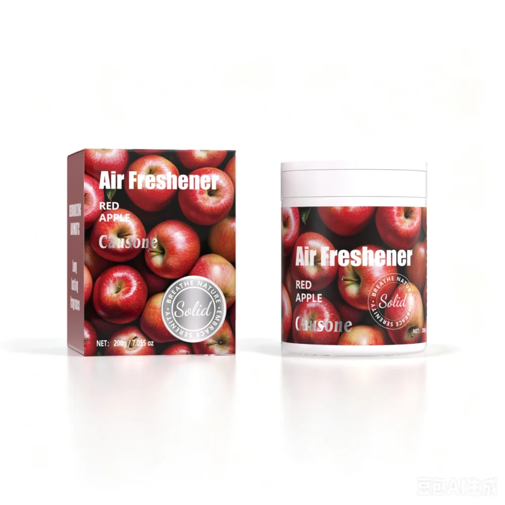 causone-natural-fruit-air-freshener-gel-red-apple Causone natural fruit air freshener gel 250g box and tub — Red Apple