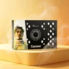 Causone Wilderness air freshener box on an amber backdrop with soft mist