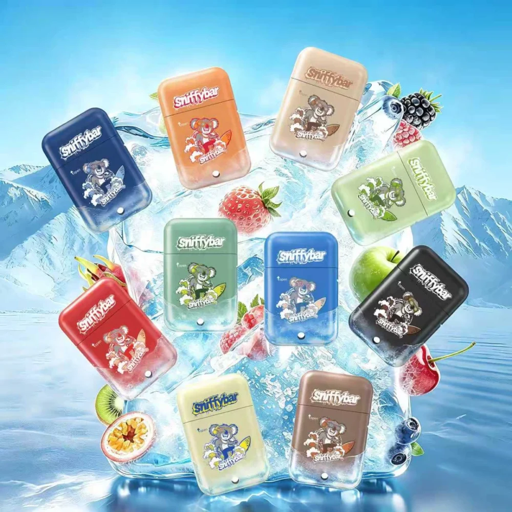 Sniffybar nasal inhaler range – all flavours, nicotine-free energy sticks